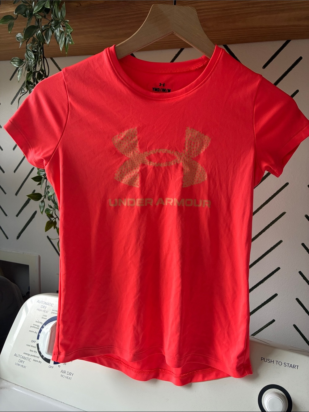Under Armour Youth Short Sleeve Tee - Neon Coral